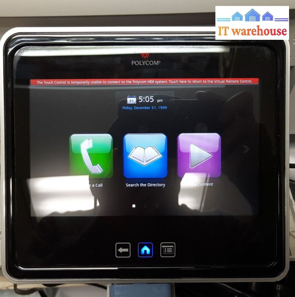 - Polycom Touch Control Video Conferencing Unit 2201-61652-001 W/Stand