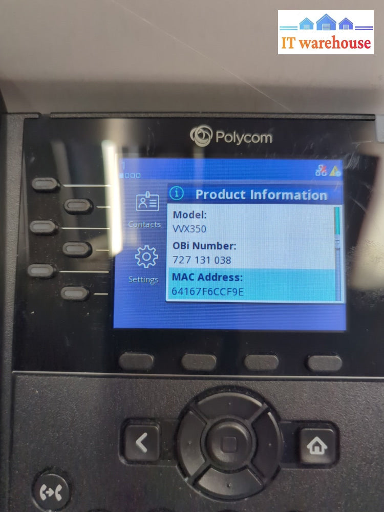 Polycom VVX 350 Business IP Phone (2201-48830-001) -