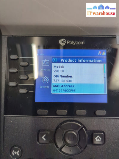 Polycom VVX 350 Business IP Phone (2201-48830-001) -