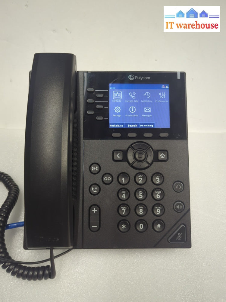 POLYCOM VVX 350 DESKTOP VOIP PHONE  P/N 2200- 48830 -