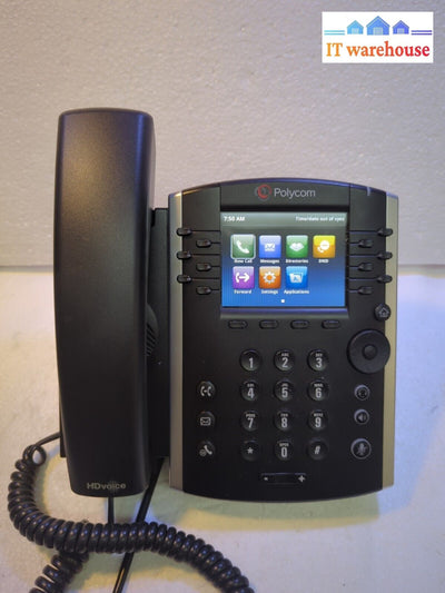 - Polycom Vvx 411 Gigabit Poe 12-Line Ip Phone Black Tested (No Charger)