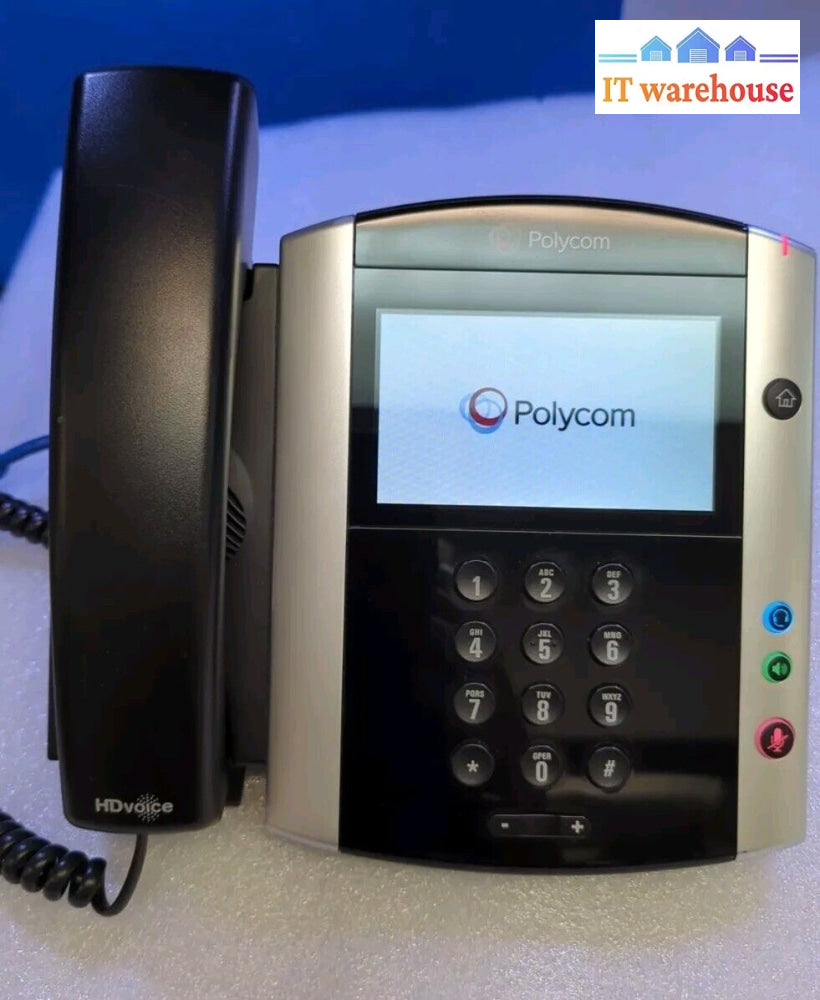 Polycom VVX 600 Gigabit IP Touchscreen Display Phone With Stand & Hand ...