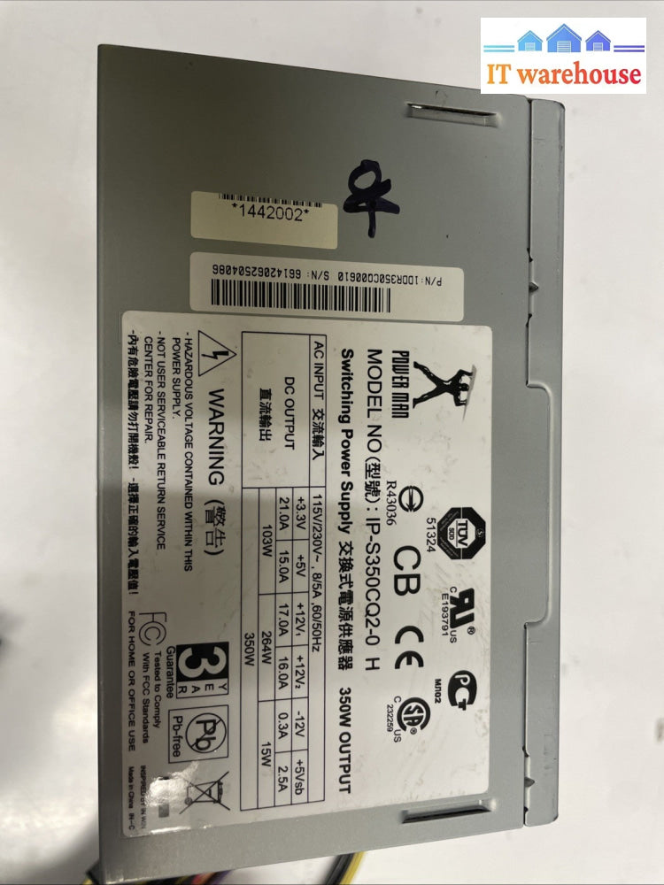 Power Man IP-S350CQ2-0 H Power Supply 350W