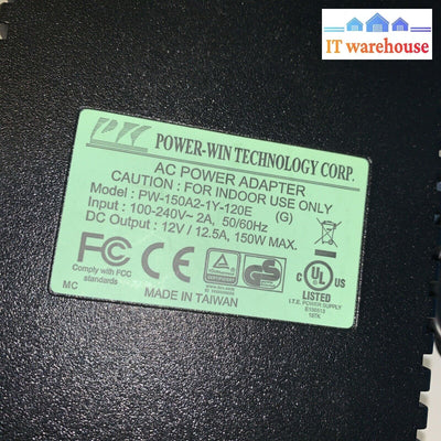 Power-Win PW-150A2-1Y-120E 12V 12.5A 150W AC Adapter Power Supply (No Plug)