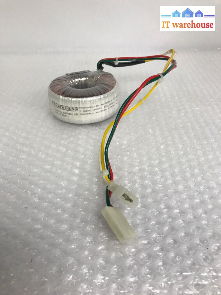POWERTRONIX  422808-115 power transformer AA-76656-G 115V IN, 31.25V OUT