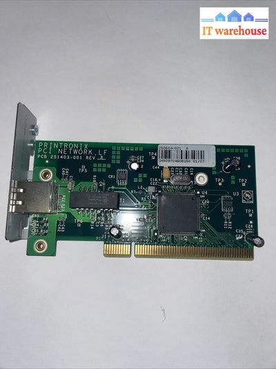 PRINTRONIX PCI NETWORK SUB ASSEMBLY, 251403-001, 250504-001, 10/100BASE-T