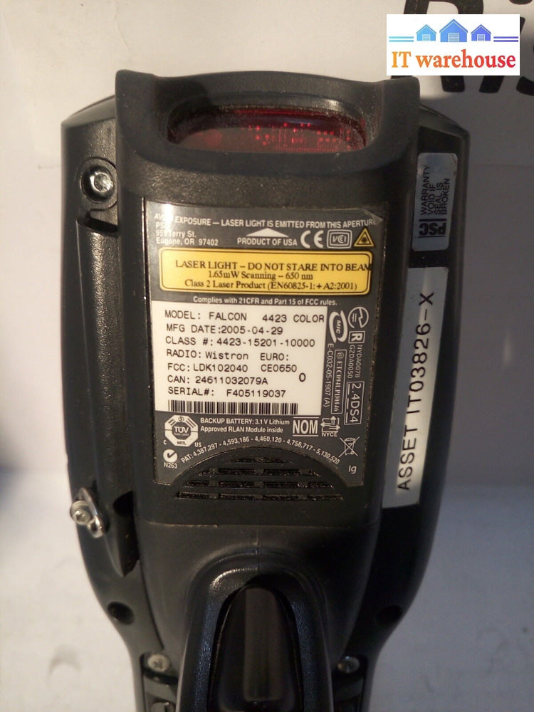 * PSC  Datalogic Falcon 4420 4423  Scanner 4423-15201-10000  W/ Dock&AC NO/Pen