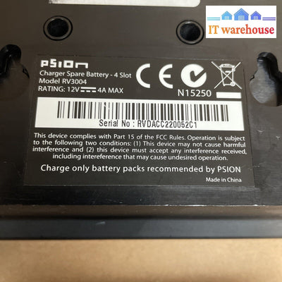 Psion RV3004 Four Slot Battery Charger for EP10 Series