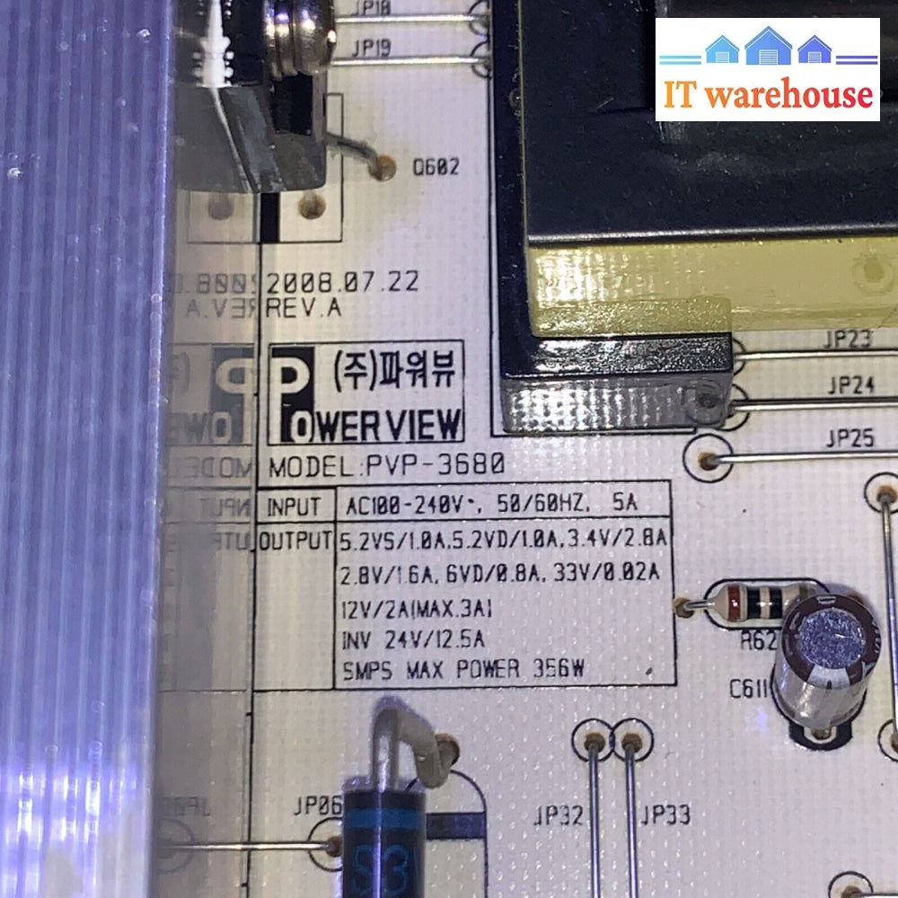PVP-3680 Power supply board
