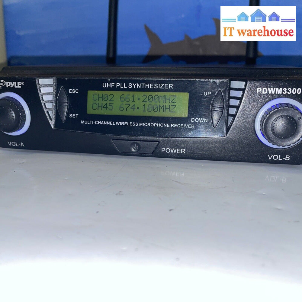 Pyle Pdwm3300 Dual Channel Uhf Wireless Microphone System