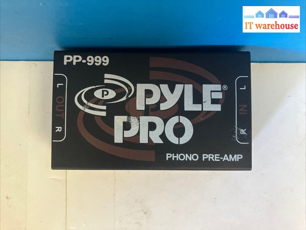 PYLE PRO PP-999 Phono Turntable Pre-Amplifier With Power Adapter ~