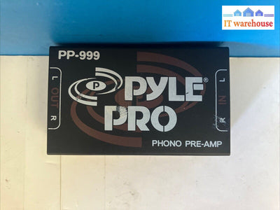 PYLE PRO PP-999 Phono Turntable Pre-Amplifier With Power Adapter ~
