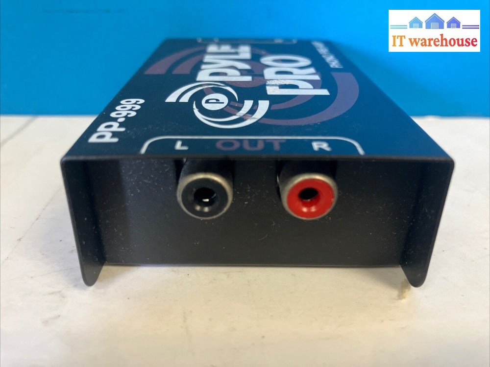 PYLE PRO PP-999 Phono Turntable Pre-Amplifier With Power Adapter ~