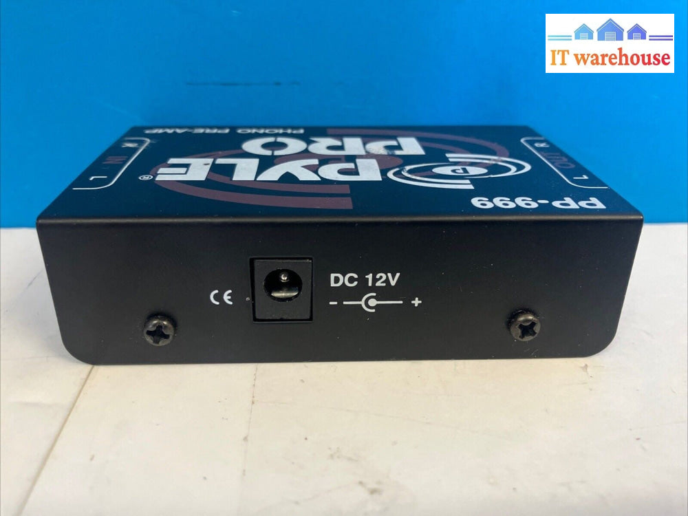 PYLE PRO PP-999 Phono Turntable Pre-Amplifier With Power Adapter ~