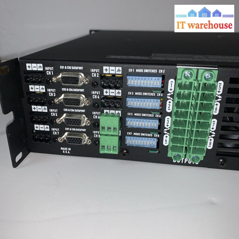 QSC CX108V Direct 70 V 8-Channel Input Mono/Stereo/Parallel Rack Audio Amplifier