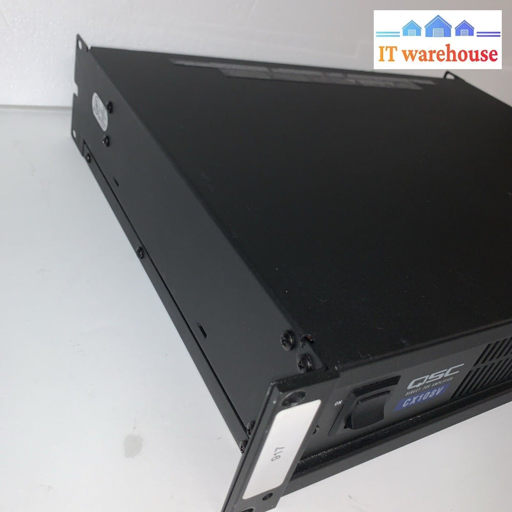 QSC CX108V Direct 70 V 8-Channel Input Mono/Stereo/Parallel Rack Audio Amplifier