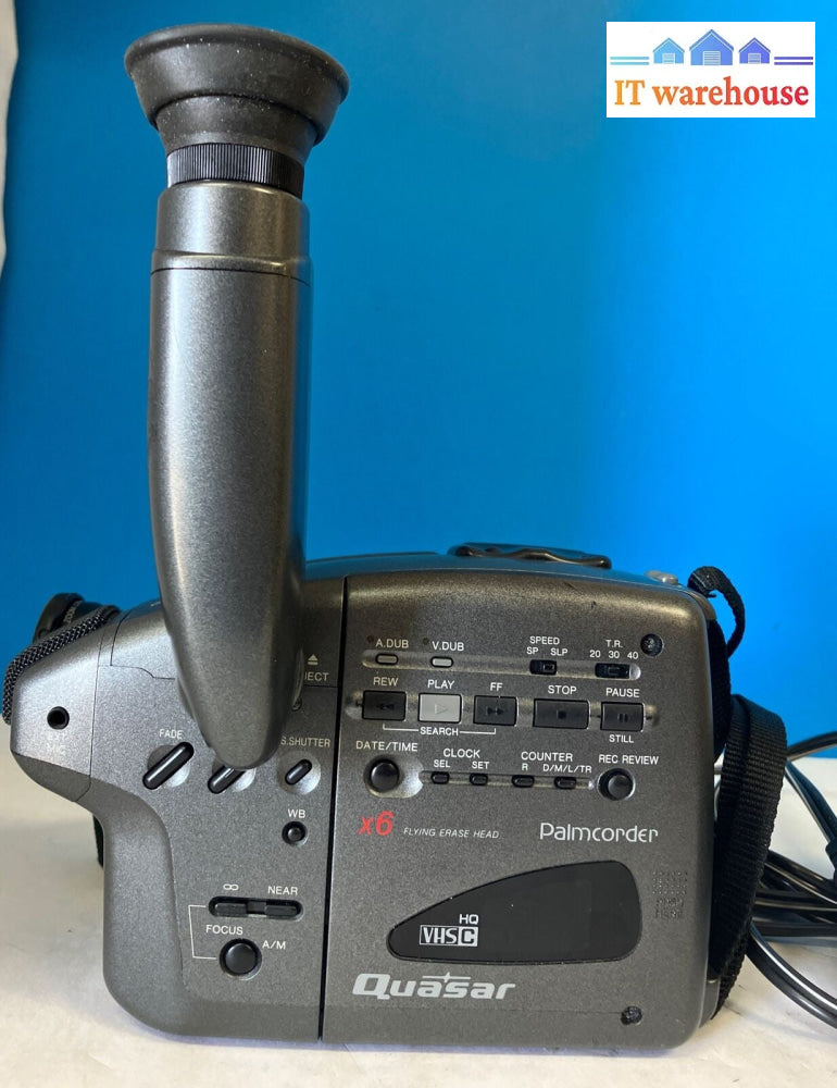 Quasar Palmcorder VM510-K x6 Digital Zoom Camcorder With Battery & AC (Read) ~