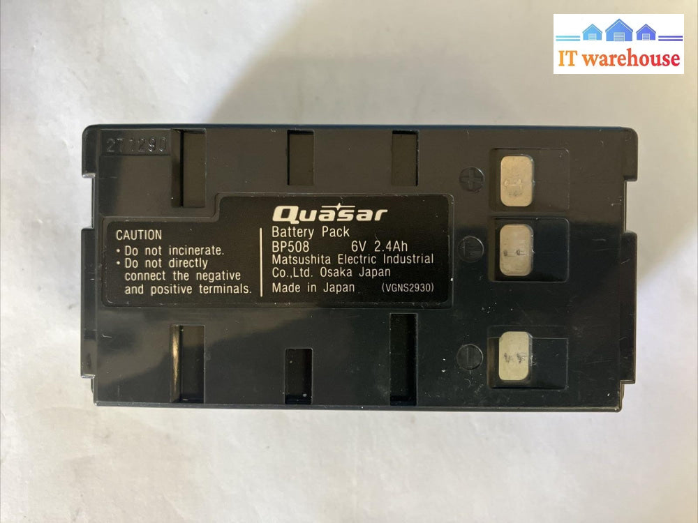 Quasar Palmcorder VM510-K x6 Digital Zoom Camcorder With Battery & AC (Read) ~