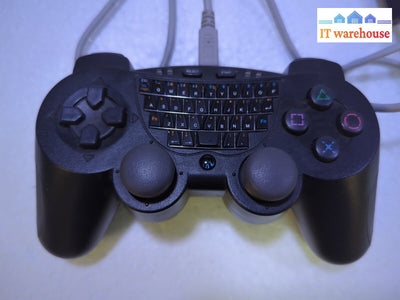 - Qwerty Ps3 Playstation 3 Wireless Controller Asd124 W/ Dongle Tested