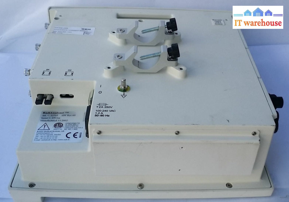 RadiAnalyzer 12710 Physiological Assesment monitor SHR-MD#03509 MD#RADI ANALYZER