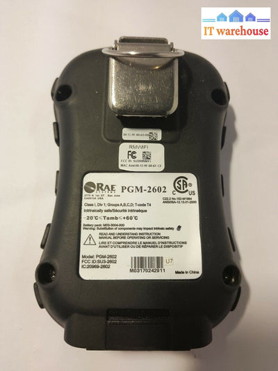 RAE MICRORAE PGM-2602 4-GAS Portable/Handheld LEL Gas Monitor Detector (QTY)