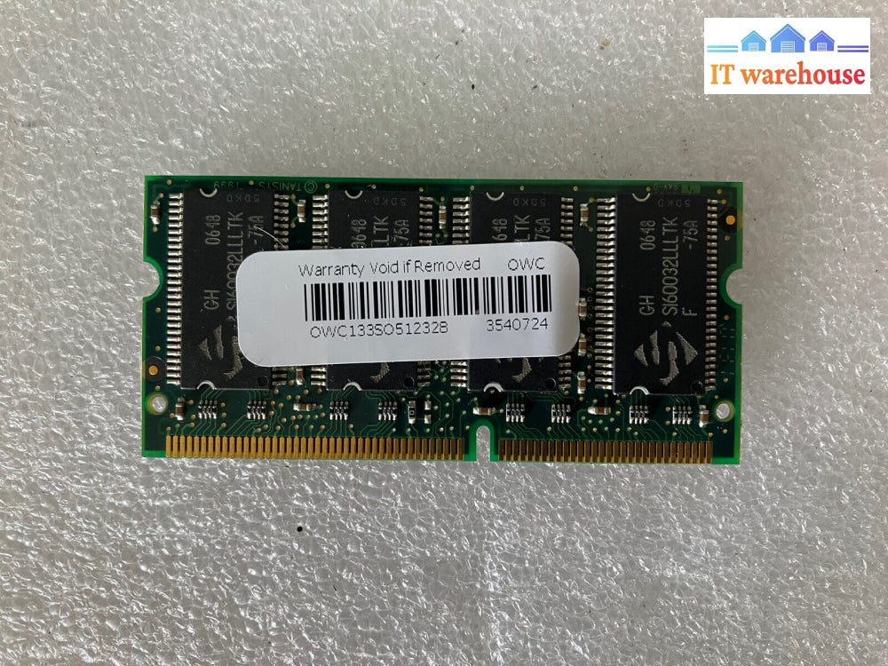 ~ Rare Apple Pc133 Sdr Sdram 133Mhz So-Dimm For Imac 512Mb Owc Memory