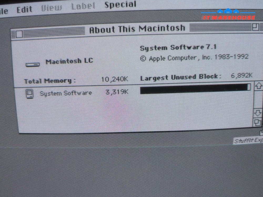 Rare Vintage Apple PC Macintosh LC M0350 With Monitor /Keyboard /Mouse Working -