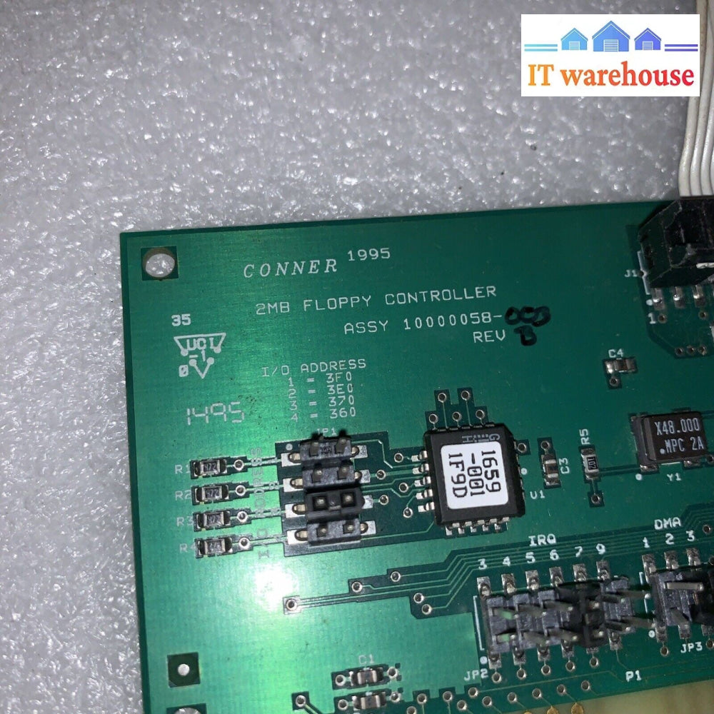 Rare Vintage ~ conner 2mb floppy controller Card