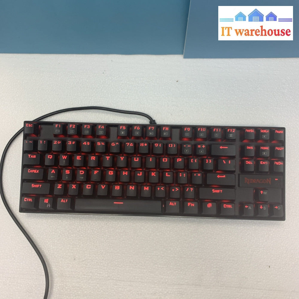 Red Dragon Kumara K552-KR GAMING Mechanical PC Keyboard RedDragon USB TESTED