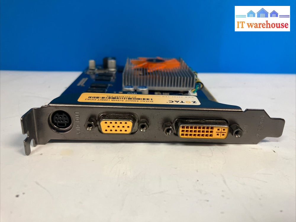 Retro Zotac GeForce 9400GT 512MB 128bit DDR2 DVI VGA Video Card 188-09N46-00BZT~