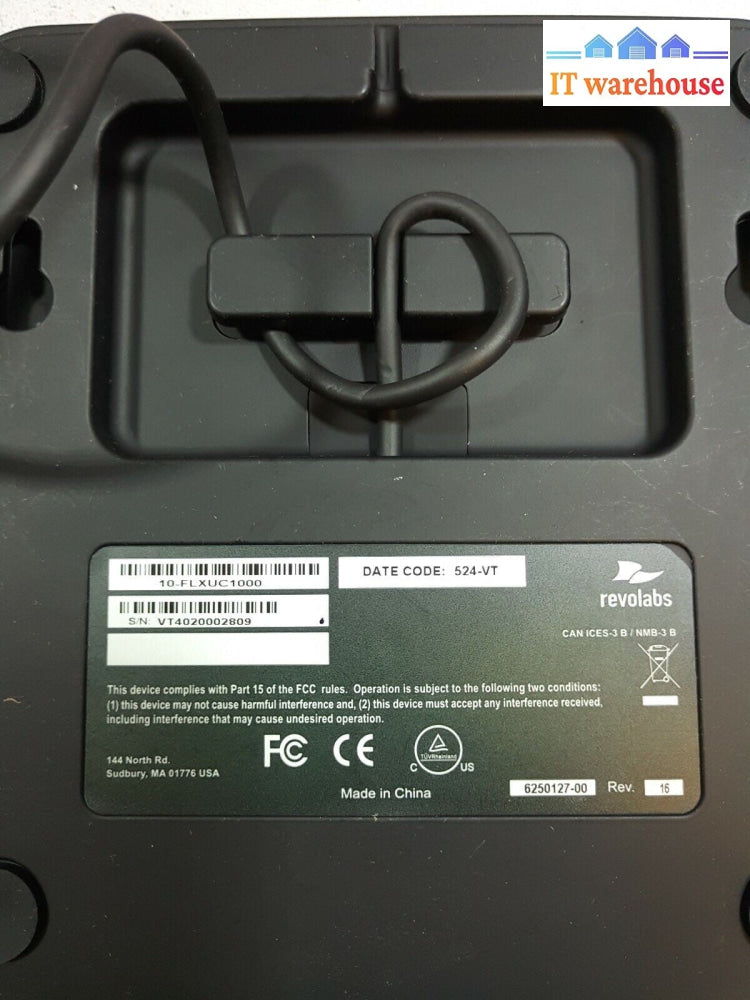 - Revolabs 10FLXUC1000 - FLX UC 1000 IP Conference Phone system TESTED