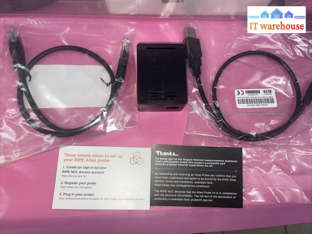 RIPE Atlas Probe V4 NanoPi NEO Plus2 devices with 512MB RAM managed by RIPE NCC