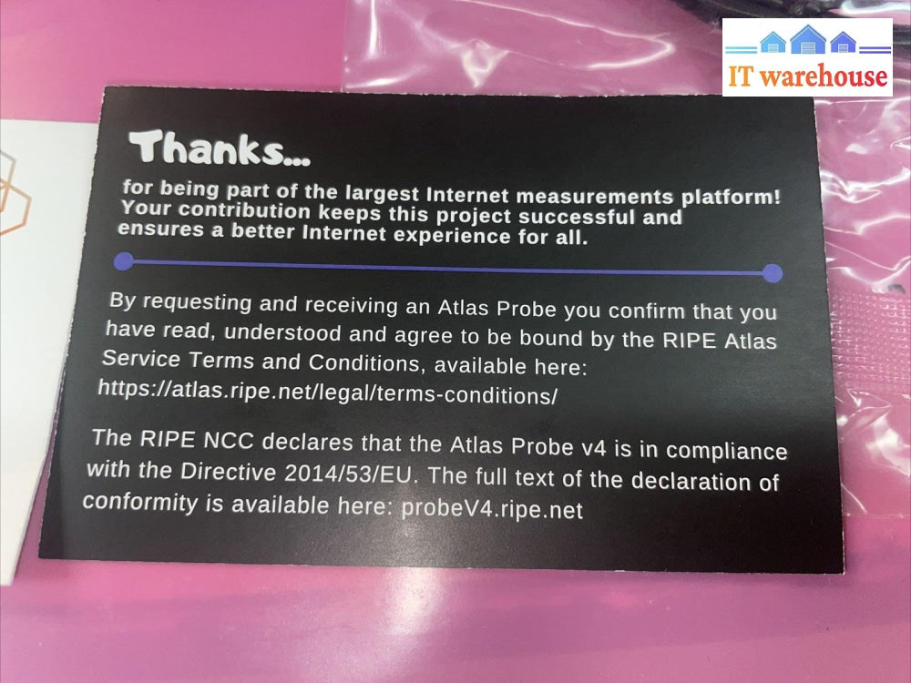 RIPE Atlas Probe V4 NanoPi NEO Plus2 devices with 512MB RAM managed by RIPE NCC