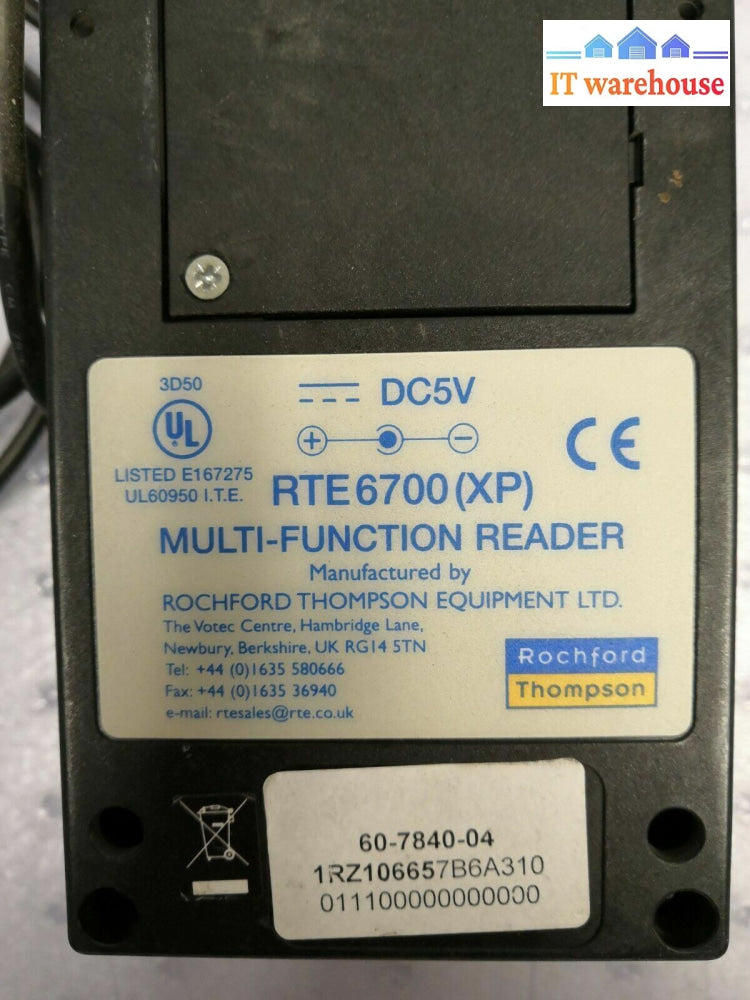 + Rochford Thompson Rte6700 Rte 6700 Usb Multi-Function Passport Reader Scan