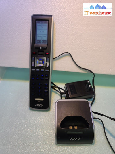 - Rti T2-B Universal Remote Controller W/ Charging Base & Power Supply Adapter