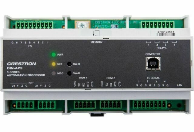 🎸 Crestron DIN-AP3 3-Series Automation Processor DIN Rail Control System(NO AC)