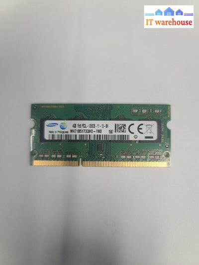 Samsung 4GB 1Rx8 PC3L-12800S DDR3  LAPTOP RAM M471B5173QH0 /M471B5173CB0