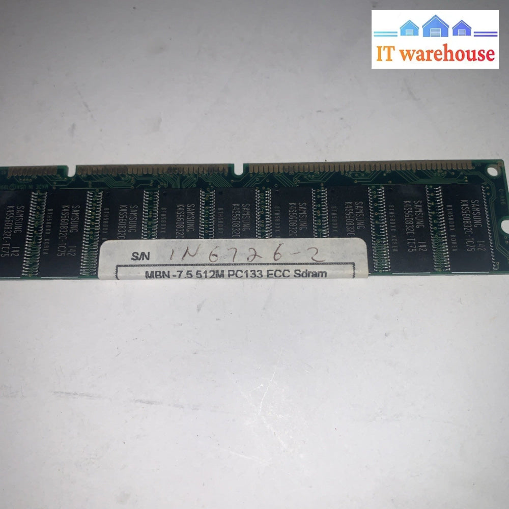 Samsung Chips 168 pin 512MB PC133 133MHz SDR ECC memory (not For PC)