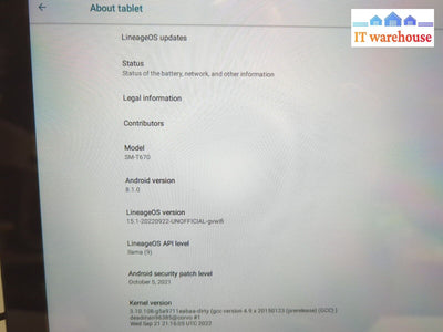 Samsung Galaxy View SM-T670 18.4’’/32GB/Wi-Fi / OS 8.1/(Battery Dead,READ)