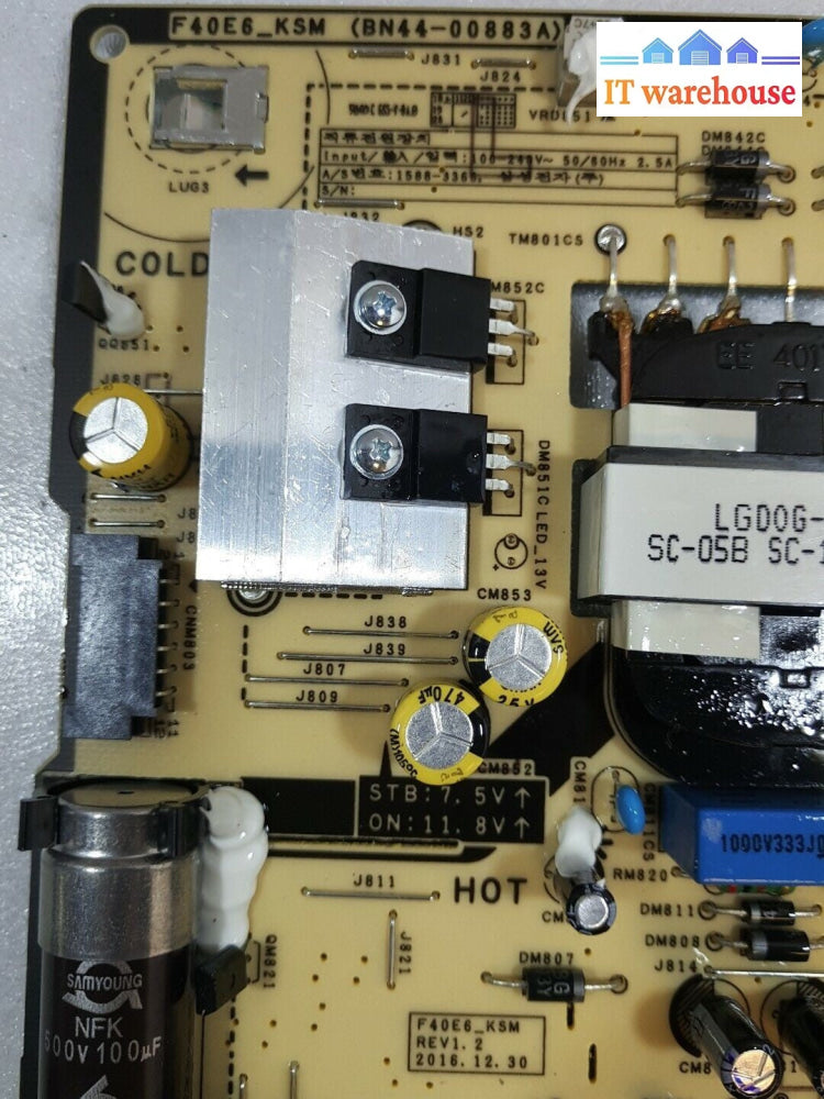 - SAMSUNG LH43PMFPBGA/GO POWER SUPPLY BOARD BN44-00883A F40E6_KSM @@@