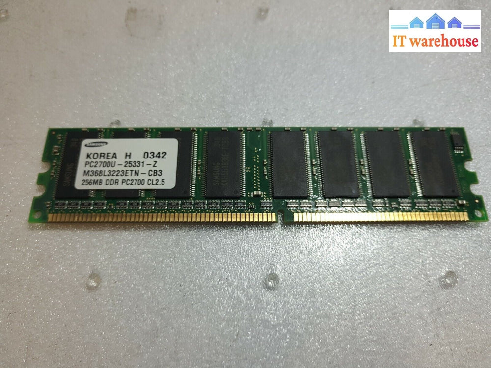 - SAMSUNG M368L3223ETN PC2700U 256M DDR RAM FOR POWERMAC 4