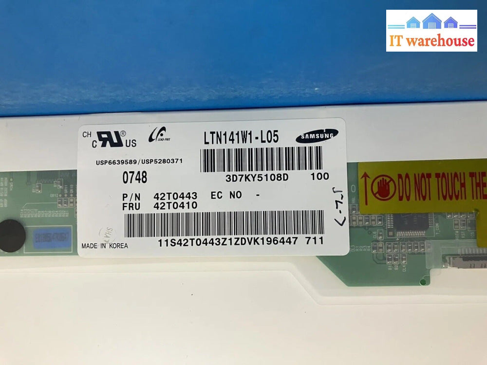 Samsung P/N 42T0410 LTN141W1-L05 42T0443 14" LCD Screen For Lenovo R61 Laptop ~