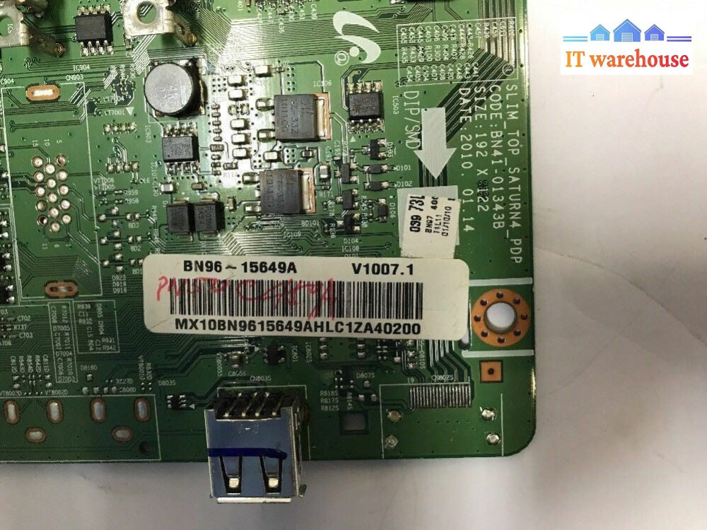 - SAMSUNG PN50C430A1DXZA MAIN BOARD BN41-01343B BN96-15649A @@@