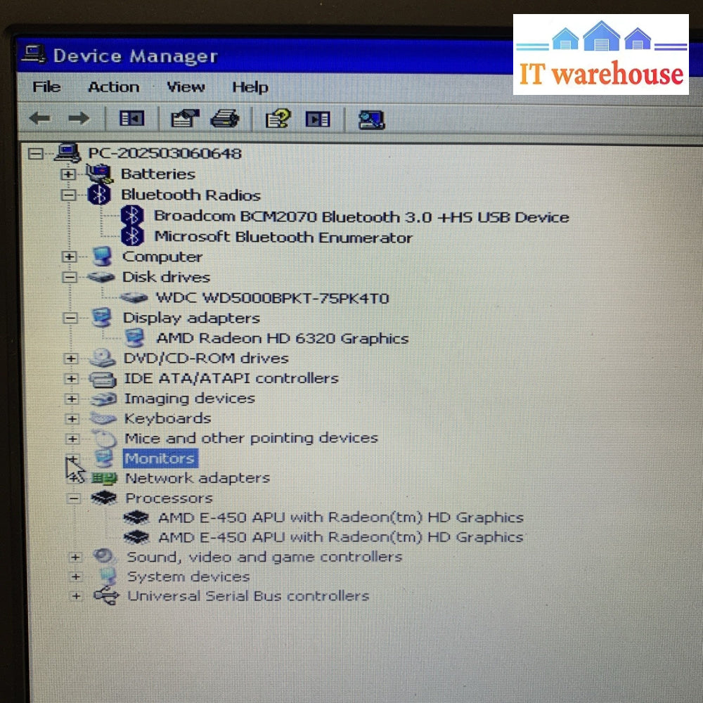 Samsung RV515 Laptop NP-RV515L 15.6 AMD E-350 4GB 500GB Windows XP Pro SP3