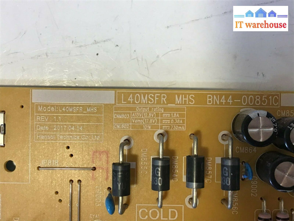 Samsung Un40N5200Afxza Un40N5200Af Power Supply Board Bn44-00851C Tested