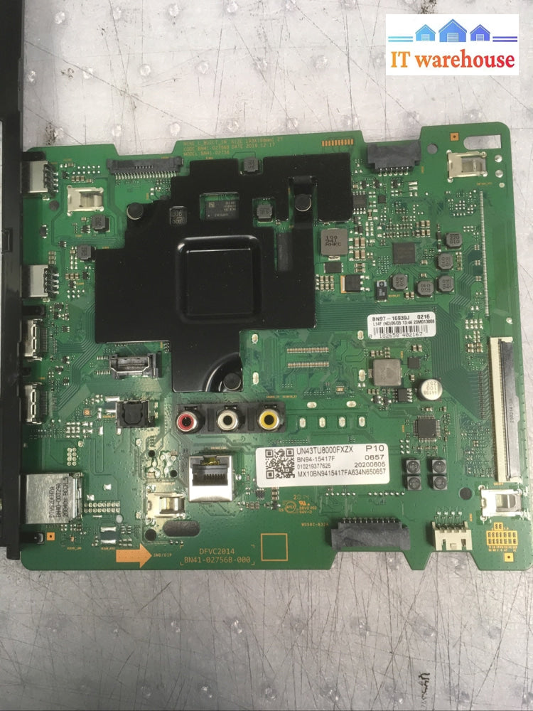 + Samsung UN43TU8200FXZA Main Board (BN97-16939J) BN94-15417F