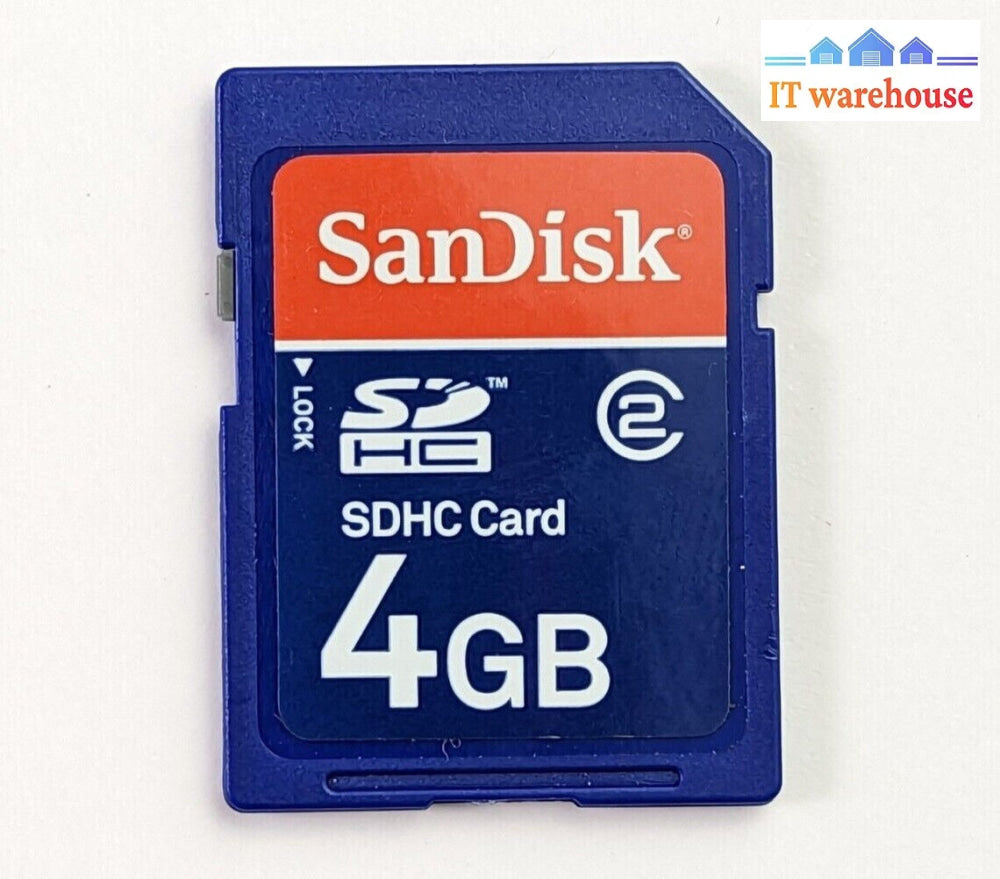 Sandisk 4Gb Sdhc Class 2 Camera Memory Card