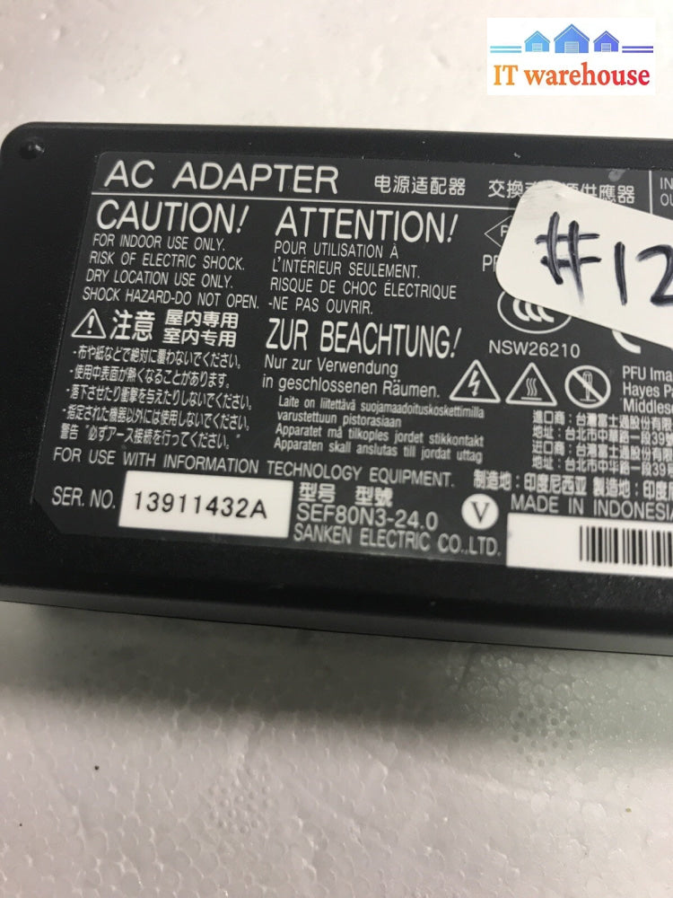 Sanken  AC adapter Model SEF80N3-24.0