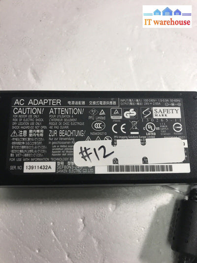 Sanken Ac Adapter Model Sef80N3-24.0