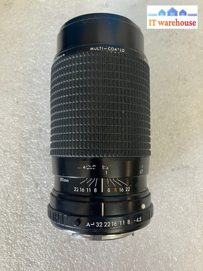 ~ Sanwa f=80-200mm Close Focus Macro Zoom Lens Multi-Coated